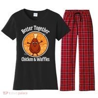 Better Together Chicken And Waffles Women's Flannel Pajama Set thumb 0