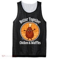 Better Together Chicken And Waffles Mesh Reversible Basketball Jersey Tank thumb 0