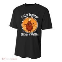 Better Together Chicken And Waffles Youth Performance Sprint T-Shirt thumb 0