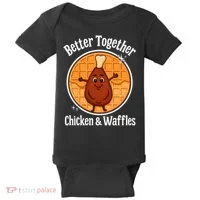 Better Together Chicken And Waffles Baby Bodysuit thumb 0