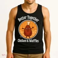 Better Together Chicken And Waffles Tank Top thumb 3