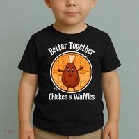 Better Together Chicken And Waffles Toddler T-Shirt thumb 2