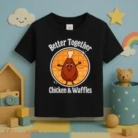 Better Together Chicken And Waffles Toddler T-Shirt thumb 3