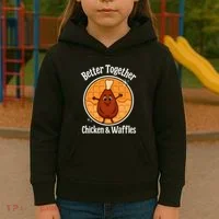 Better Together Chicken And Waffles Kids Hoodie thumb 3