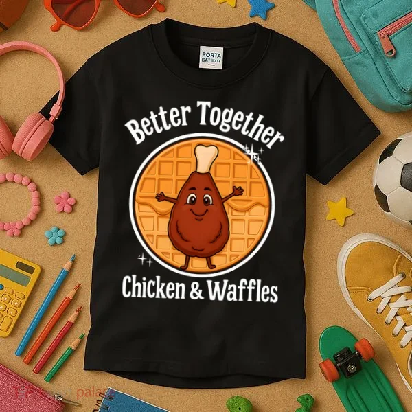Better Together Chicken And Waffles Kids T-Shirt
