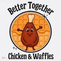 Better Together Chicken And Waffles Garment-Dyed Sweatshirt thumb 2