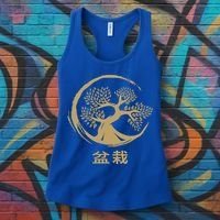 Bonsai Tree Circle Japanese Art Meditation Yoga Buddhist Gift Women's Tank Top thumb 3
