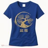 Bonsai Tree Circle Japanese Art Meditation Yoga Buddhist Gift Women's T-Shirt thumb 0