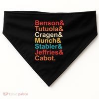 Benson& Tutuola& Cragen& Munch& Stabler& Jeffries& Cabot. USA-Made Doggie Bandana thumb 0