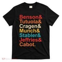 Benson& Tutuola& Cragen& Munch& Stabler& Jeffries& Cabot. T-Shirt thumb 0