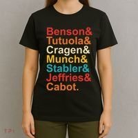 Benson& Tutuola& Cragen& Munch& Stabler& Jeffries& Cabot. T-Shirt thumb 4