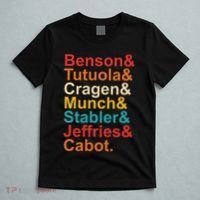 Benson& Tutuola& Cragen& Munch& Stabler& Jeffries& Cabot. T-Shirt thumb 5