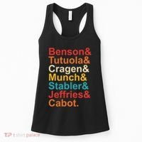 Benson& Tutuola& Cragen& Munch& Stabler& Jeffries& Cabot. Women's Tank Top thumb 0