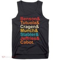 Benson& Tutuola& Cragen& Munch& Stabler& Jeffries& Cabot. Tank Top thumb 0