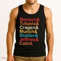 Benson& Tutuola& Cragen& Munch& Stabler& Jeffries& Cabot. Tank Top thumb 3