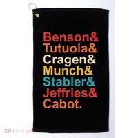 Benson& Tutuola& Cragen& Munch& Stabler& Jeffries& Cabot. Golf Towel thumb 0