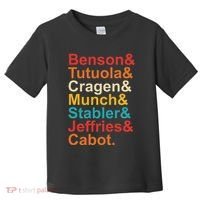 Benson& Tutuola& Cragen& Munch& Stabler& Jeffries& Cabot. Toddler T-Shirt thumb 0