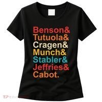 Benson& Tutuola& Cragen& Munch& Stabler& Jeffries& Cabot. Women's T-Shirt thumb 0