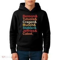 Benson& Tutuola& Cragen& Munch& Stabler& Jeffries& Cabot. Kids Hoodie thumb 4
