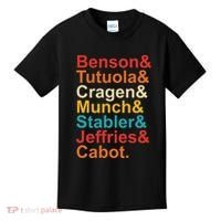 Benson& Tutuola& Cragen& Munch& Stabler& Jeffries& Cabot. Kids T-Shirt thumb 0