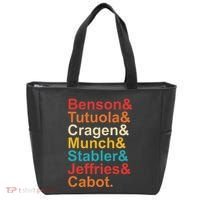 Benson& Tutuola& Cragen& Munch& Stabler& Jeffries& Cabot. Tote Bag thumb 0