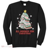 Book Tree Christmas Reading All Booked For Christmas  Sweatshirt thumb 0