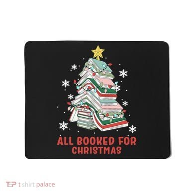 Book Tree Christmas Reading All Booked For Christmas  Mousepad