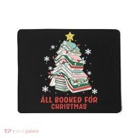 Book Tree Christmas Reading All Booked For Christmas  Mousepad thumb 0