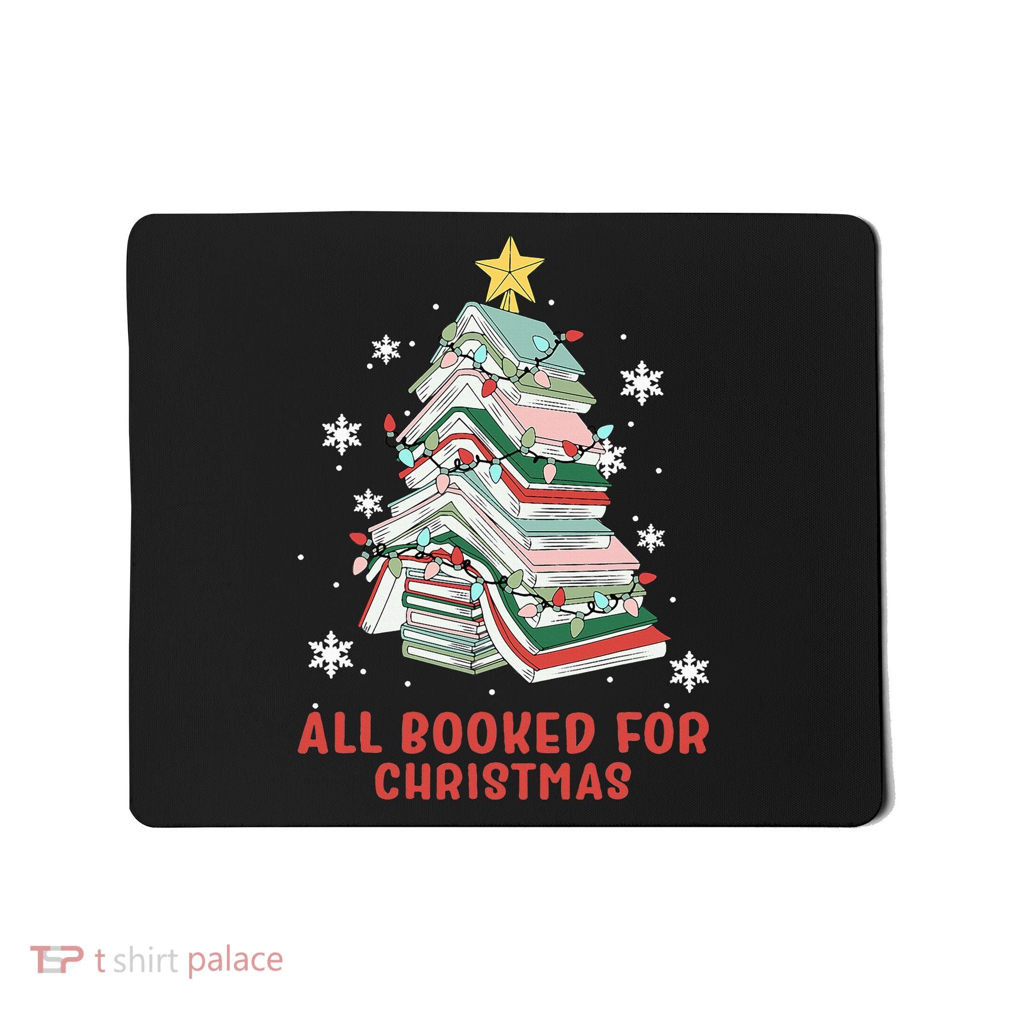 Book Tree Christmas Reading All Booked For Christmas  Mousepad