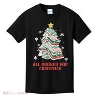 Book Tree Christmas Reading All Booked For Christmas  Kids T-Shirt thumb 0