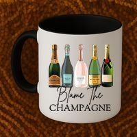 Blame The Champagne, Champagne Bottles Day Drinking Mimosa Coffee Mug thumb 2