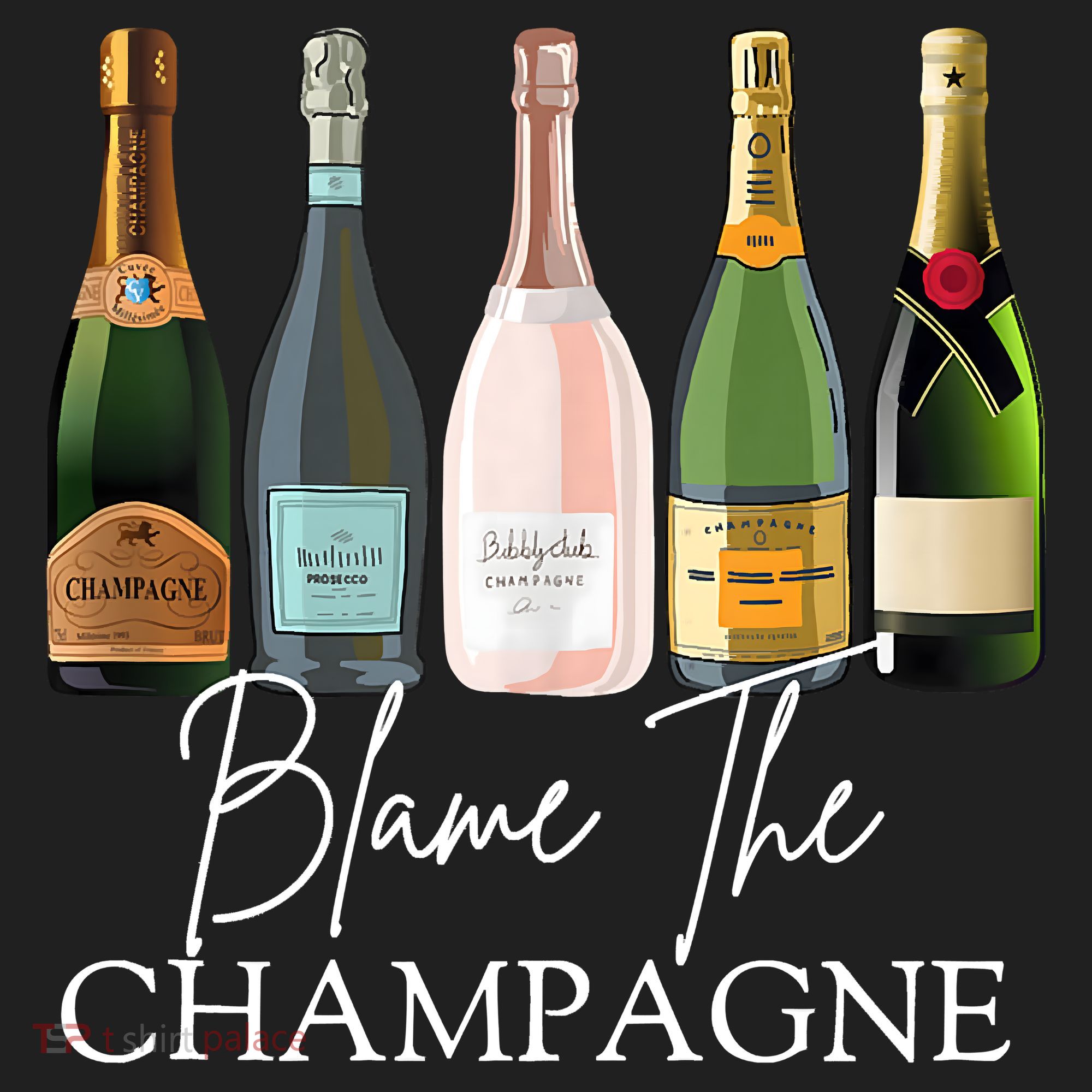 Blame The Champagne, Champagne Bottles Day Drinking Mimosa Beanie