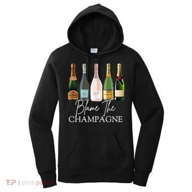 Blame The Champagne, Champagne Bottles Day Drinking Mimosa Women's Hoodie
