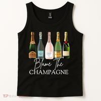 Blame The Champagne, Champagne Bottles Day Drinking Mimosa Tank Top thumb 2