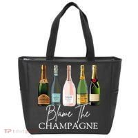 Blame The Champagne, Champagne Bottles Day Drinking Mimosa Tote Bag thumb 0