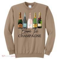 Blame The Champagne, Champagne Bottles Day Drinking Mimosa Sweatshirt thumb 0