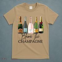 Blame The Champagne, Champagne Bottles Day Drinking Mimosa T-Shirt thumb 5