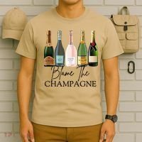 Blame The Champagne, Champagne Bottles Day Drinking Mimosa T-Shirt thumb 6