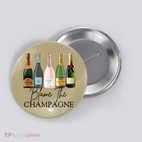 Blame The Champagne, Champagne Bottles Day Drinking Mimosa Button thumb 0