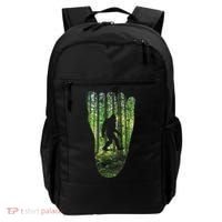 Bigfoot Track Cryptid Believer Forest Nature Woods Outdoors Backpack thumb 0