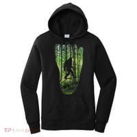 Bigfoot Track Cryptid Believer Forest Nature Woods Outdoors Women's Hoodie thumb 0