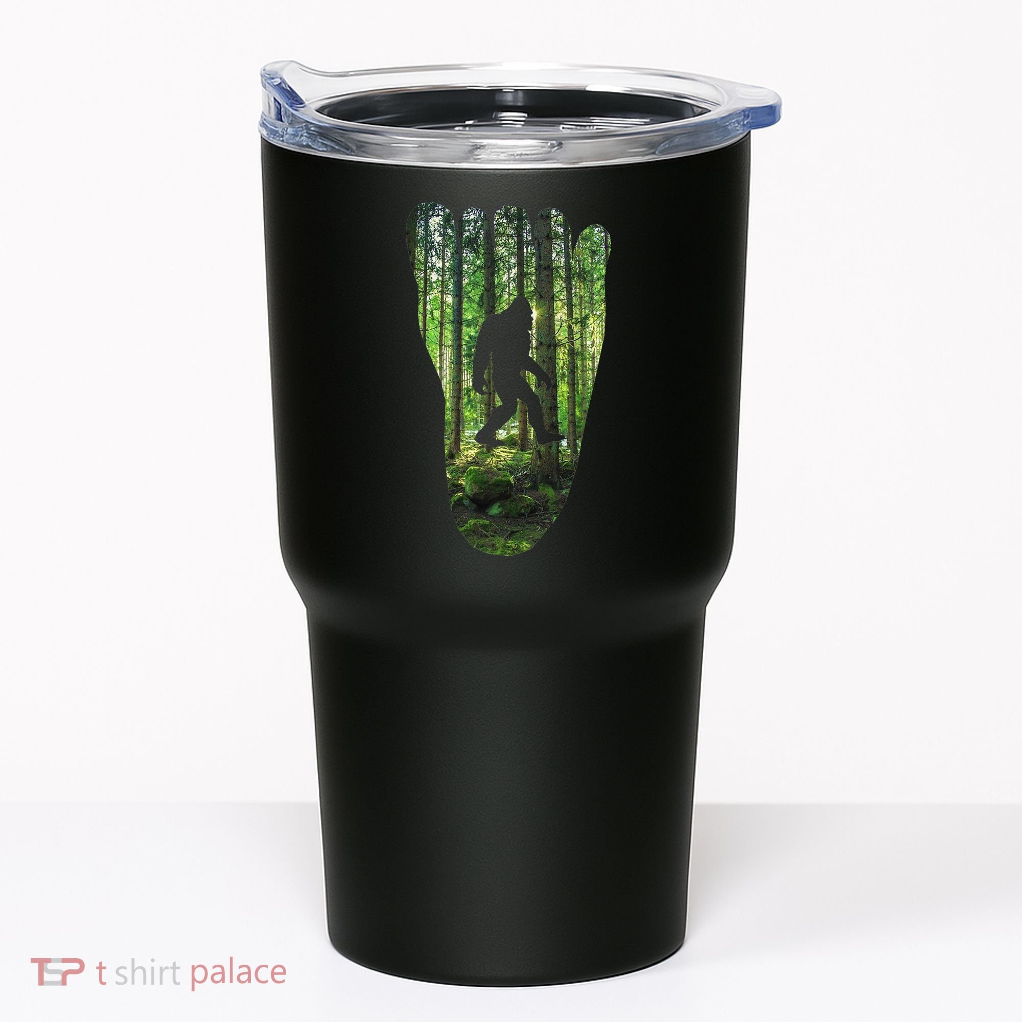 Bigfoot Track Cryptid Believer Forest Nature Woods Outdoors Tumbler