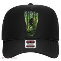 Bigfoot Track Cryptid Believer Forest Nature Woods Outdoors Hat thumb 0