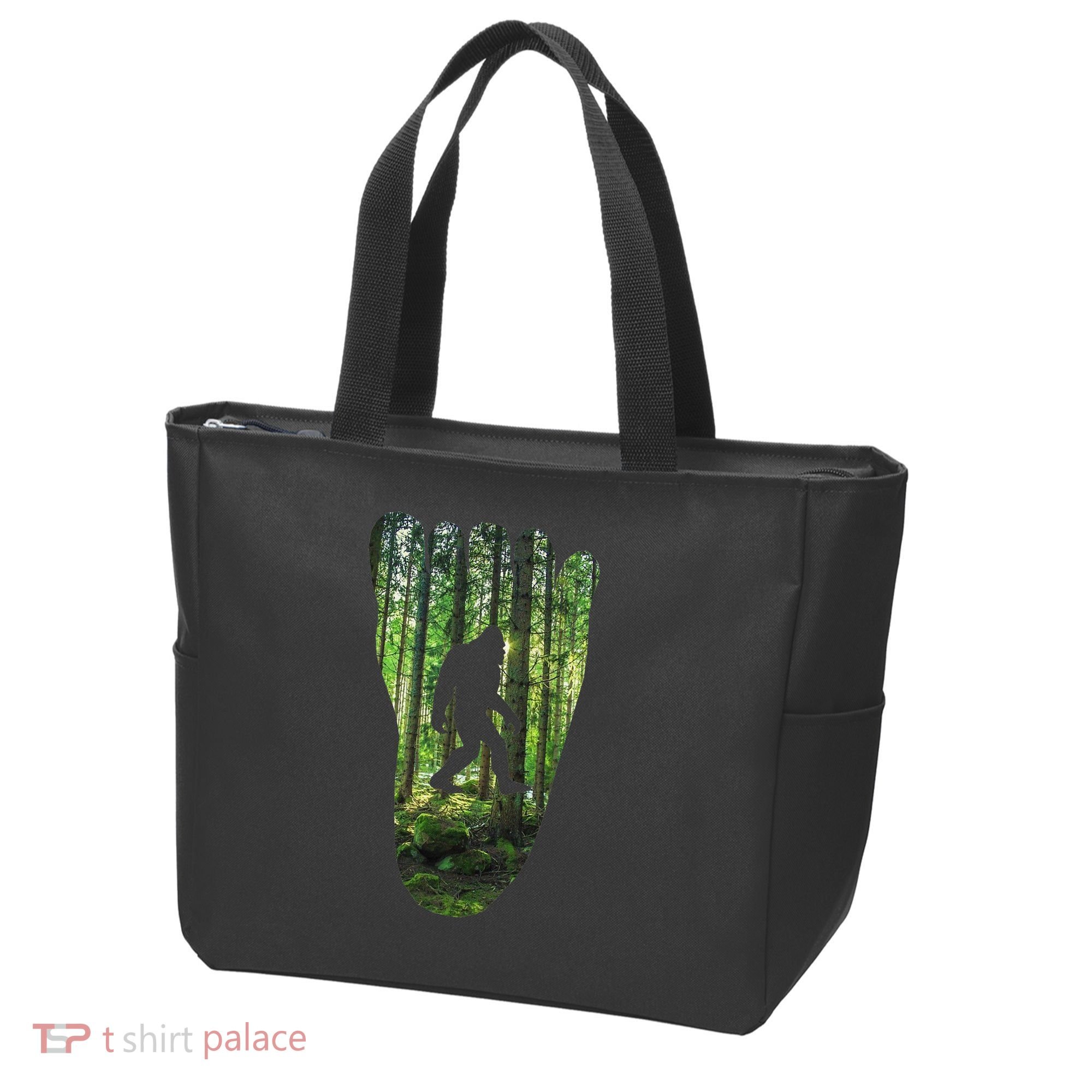 Bigfoot Track Cryptid Believer Forest Nature Woods Outdoors Tote Bag