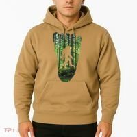 Bigfoot Track Cryptid Believer Forest Nature Woods Outdoors Hoodie thumb 2