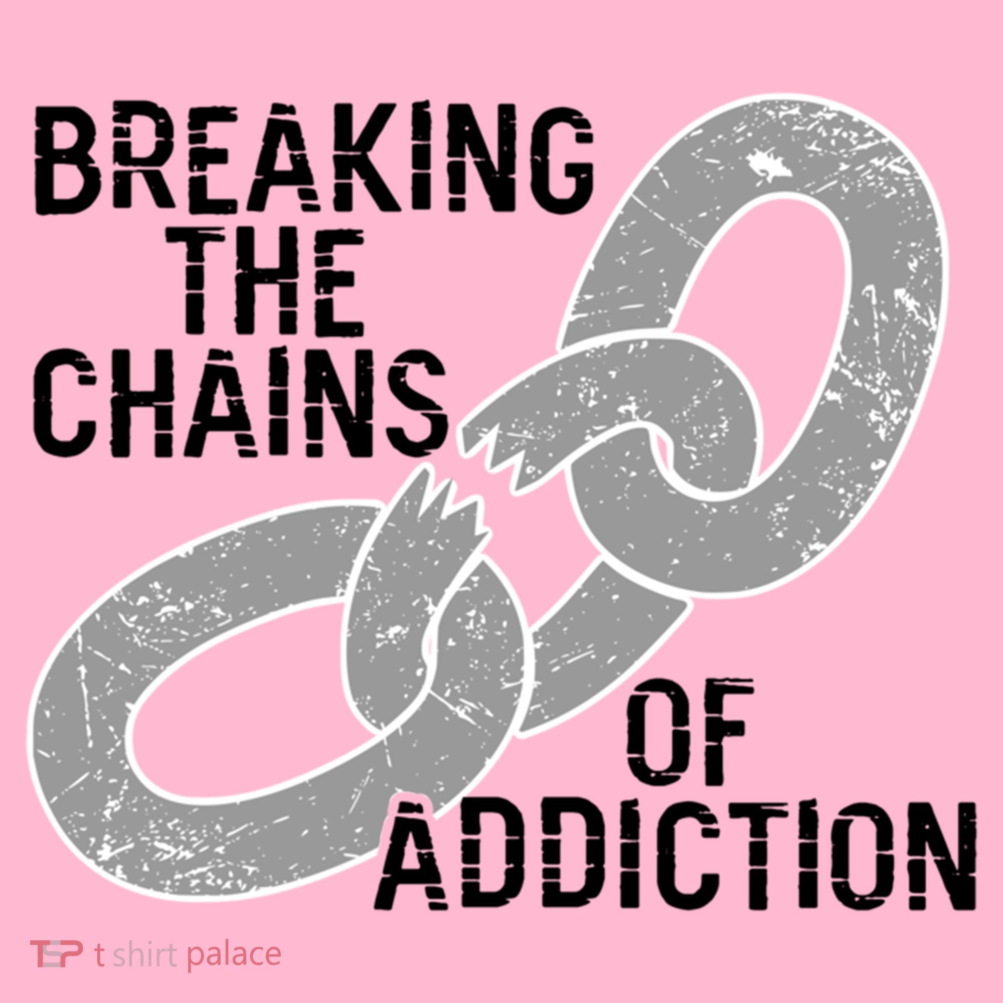 Breaking The Chains Of Addiction Aa Na Clean Sober Recovery Gift Coaster