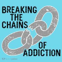 Breaking The Chains Of Addiction Aa Na Clean Sober Recovery Gift Button thumb 1