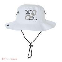 Breaking The Chains Of Addiction Aa Na Clean Sober Recovery Gift Bucket Hat thumb 0