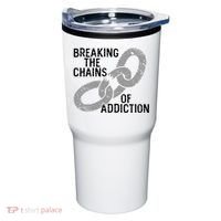Breaking The Chains Of Addiction Aa Na Clean Sober Recovery Gift Tumbler thumb 0