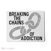 Breaking The Chains Of Addiction Aa Na Clean Sober Recovery Gift Mousepad thumb 0